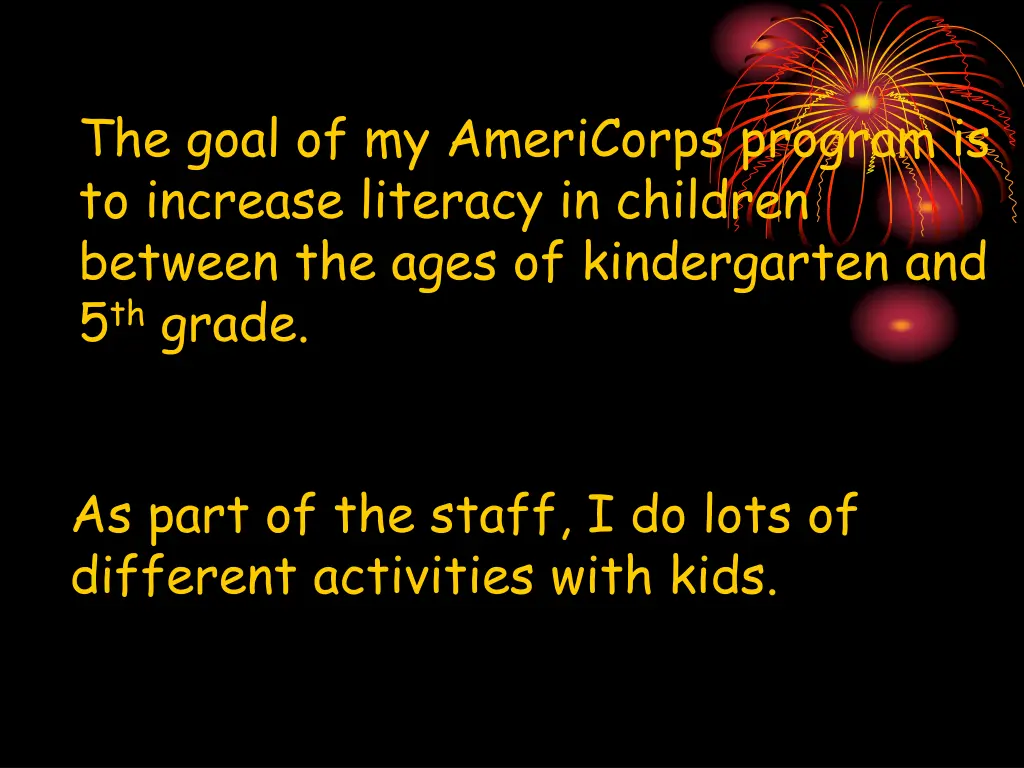 the goal of my americorps program is to increase