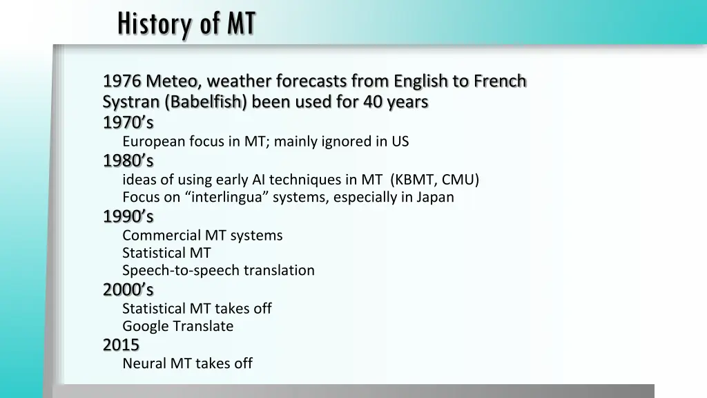 history of mt