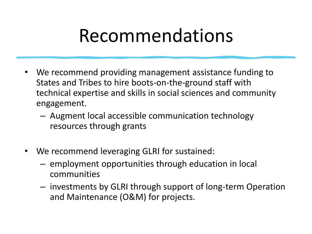 recommendations 2