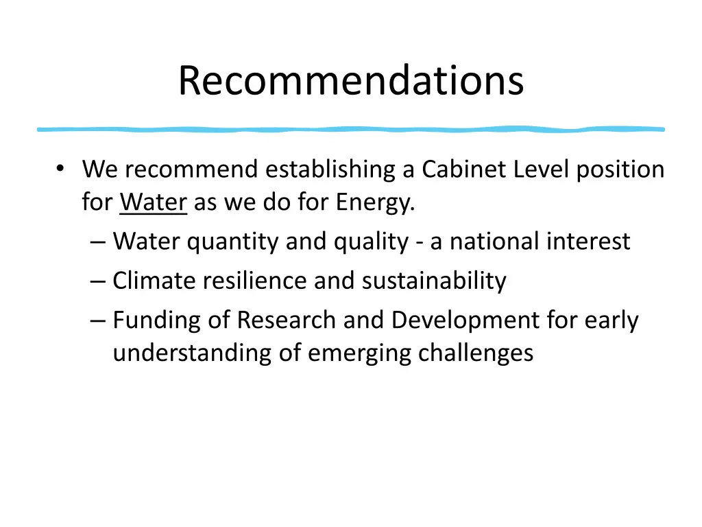 recommendations 4