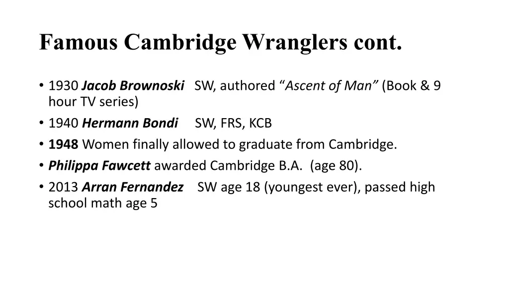 famous cambridge wranglers cont 4