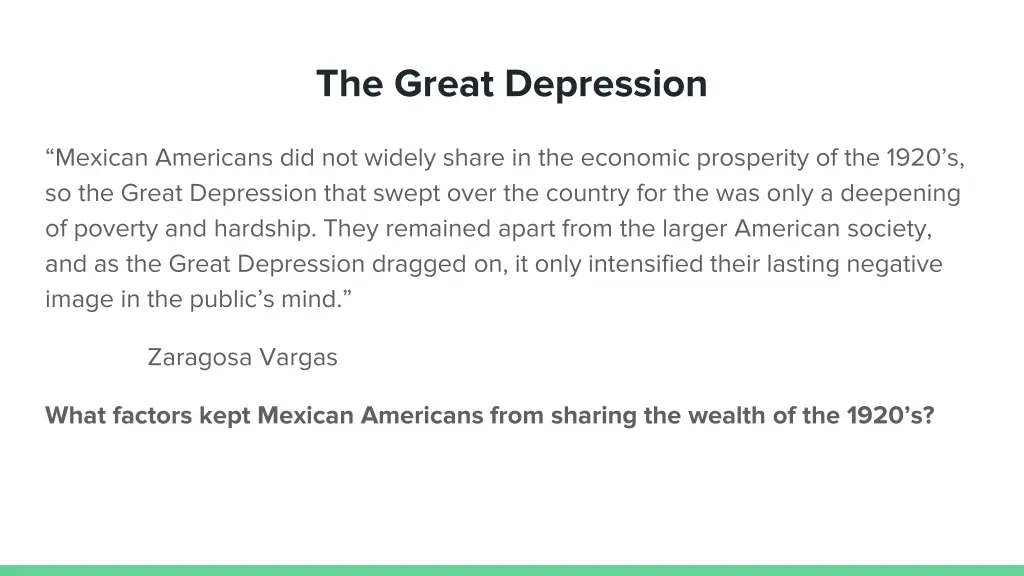 the great depression