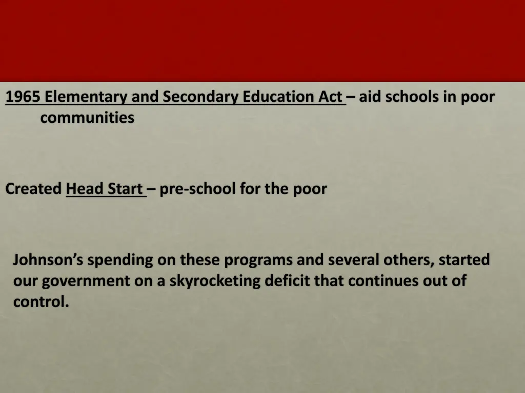 1965 elementary and secondary education