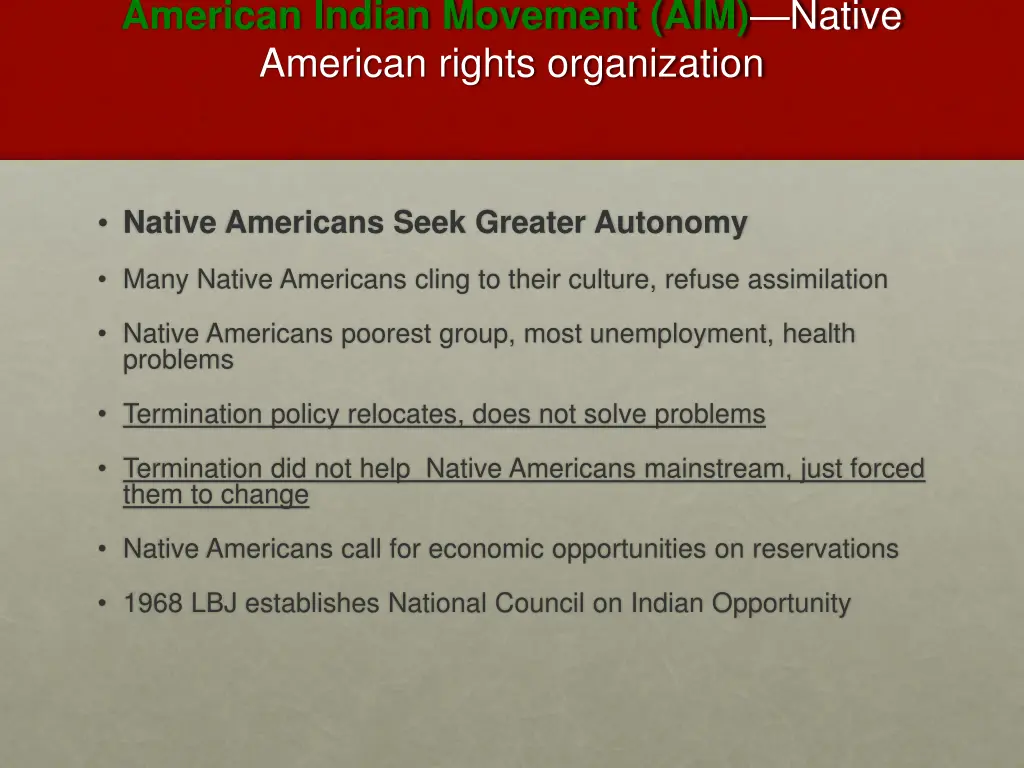 american indian movement aim native american