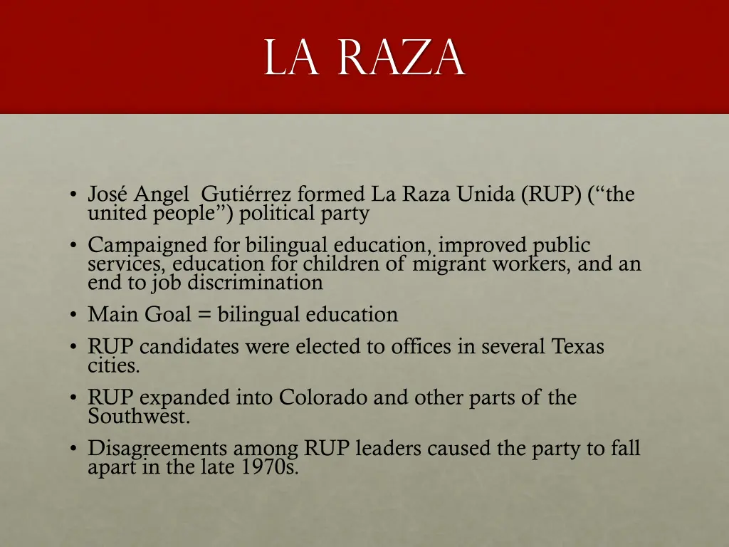 la raza