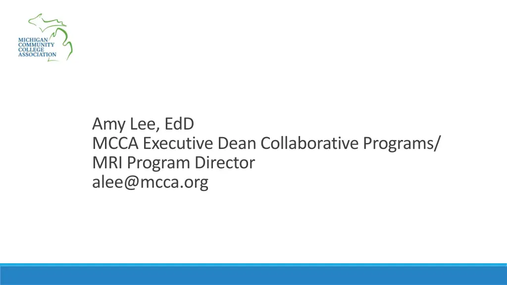 amy lee edd mcca executive dean collaborative