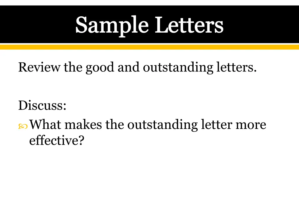 sample letters