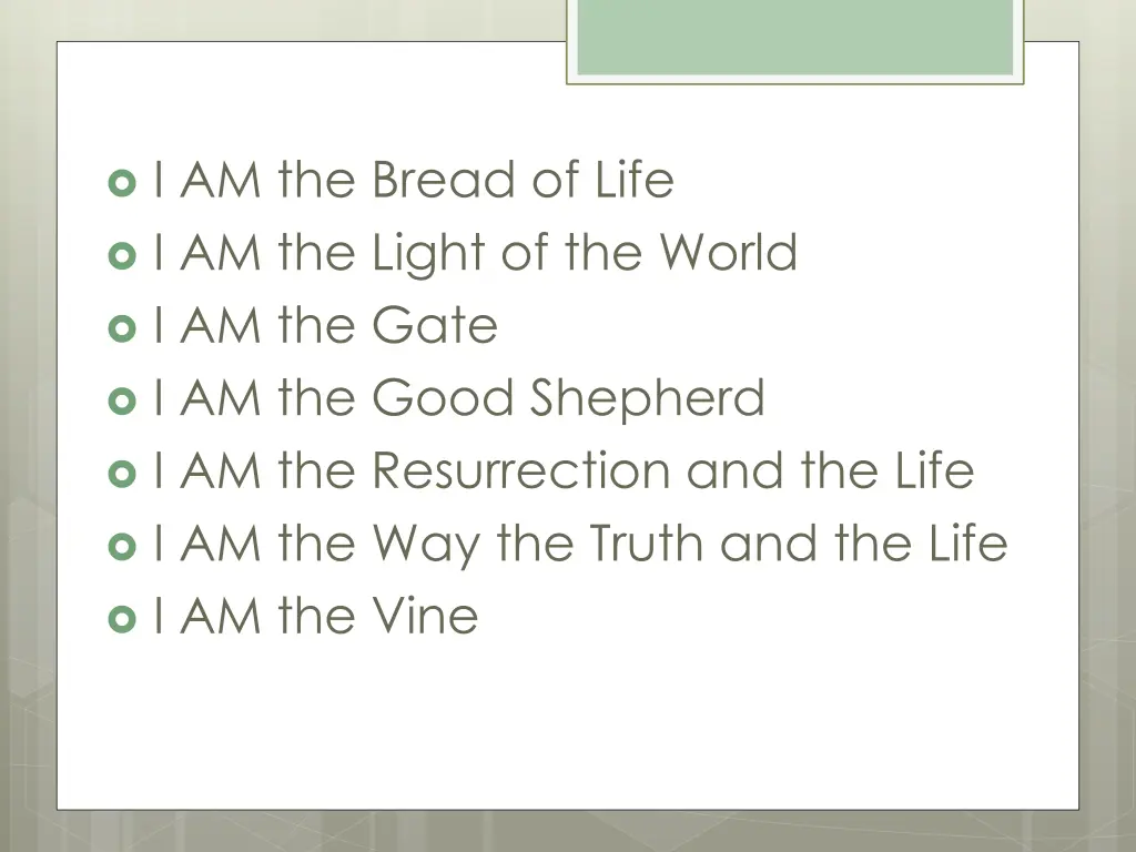 i am the bread of life i am the light