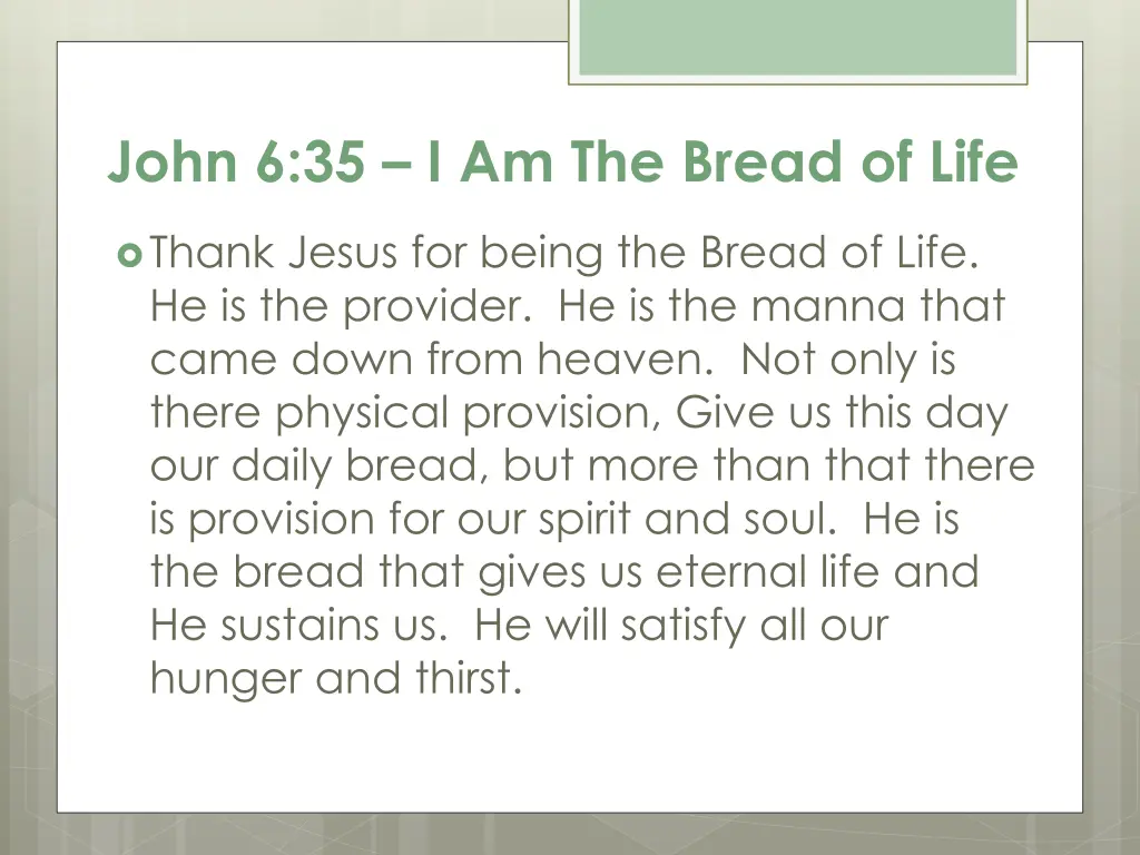 john 6 35 i am the bread of life 1