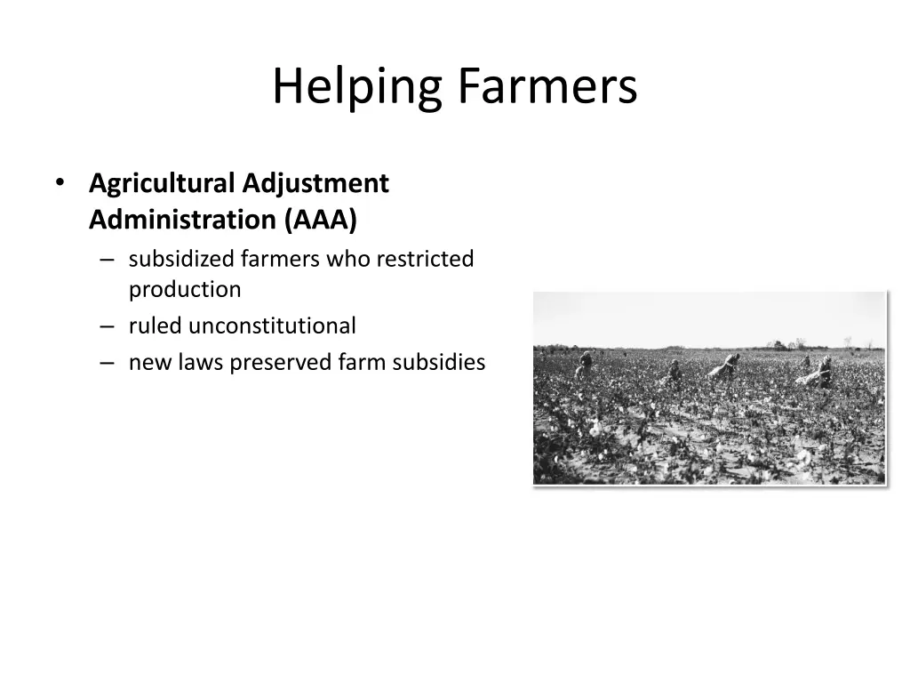 helping farmers