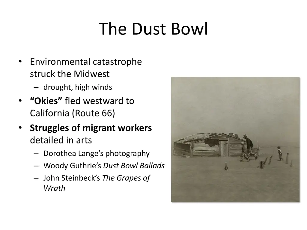 the dust bowl