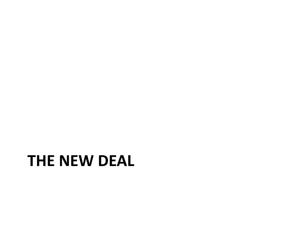 the new deal