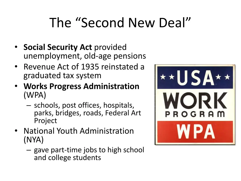 the second new deal