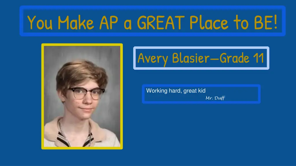 you make ap a great place to be 1