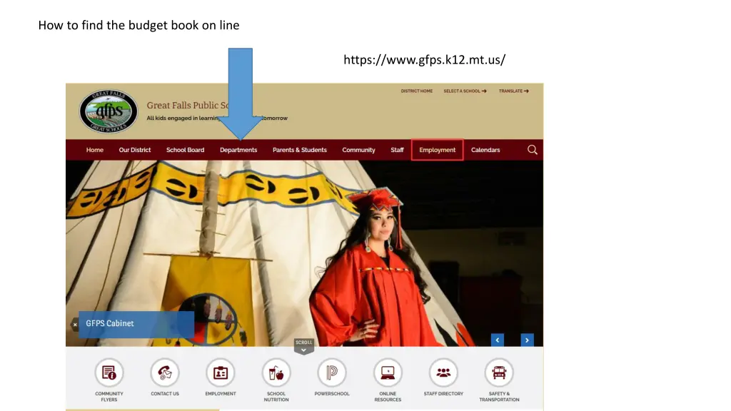 how to find the budget book on line