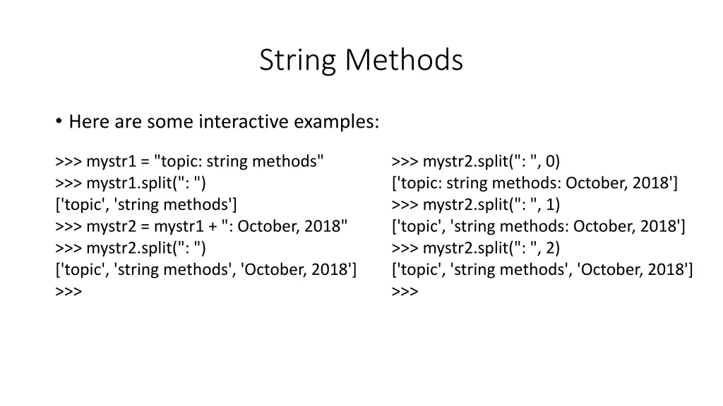 string methods 3