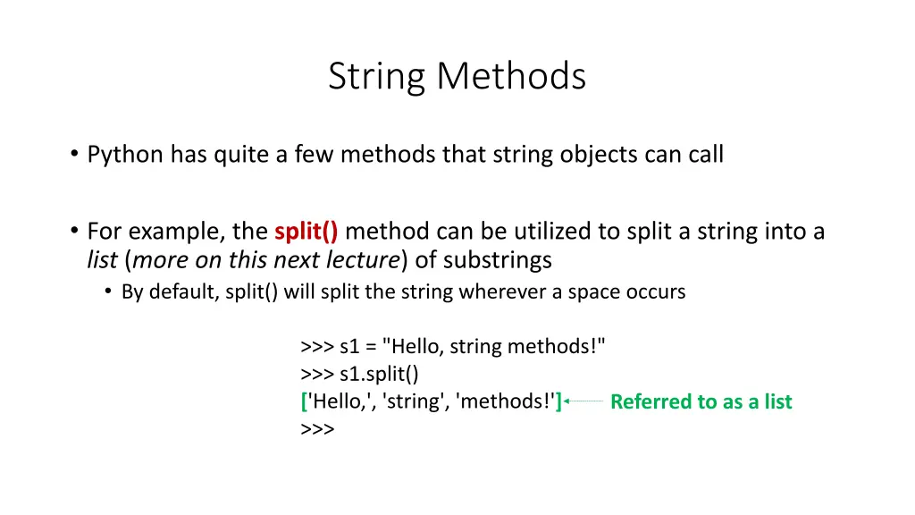 string methods