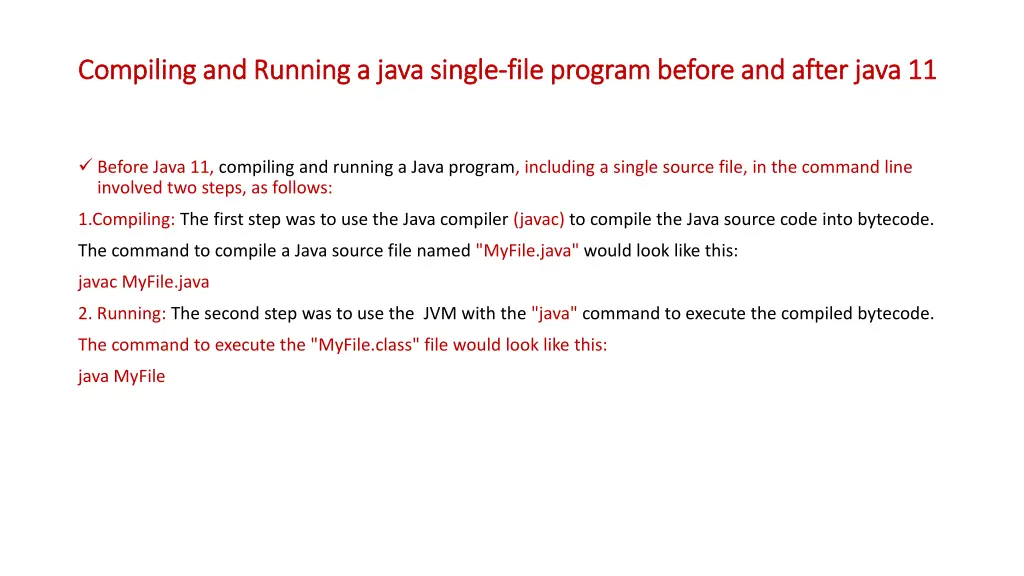 compiling and running a java single compiling