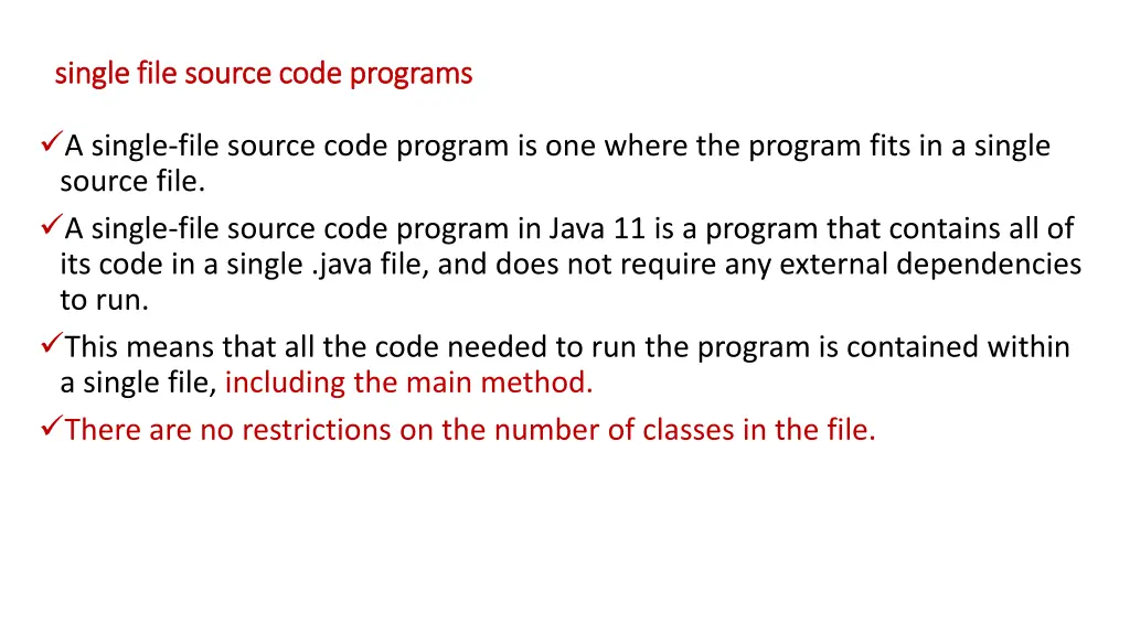 single file source code programs single file