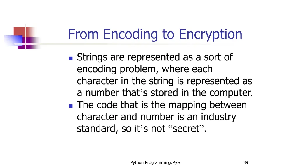 from encoding to encryption 1