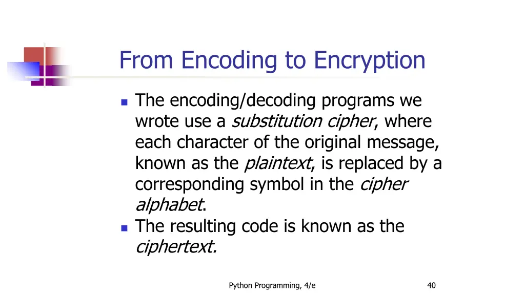 from encoding to encryption 2