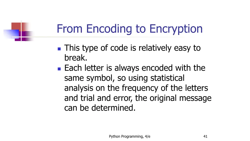 from encoding to encryption 3