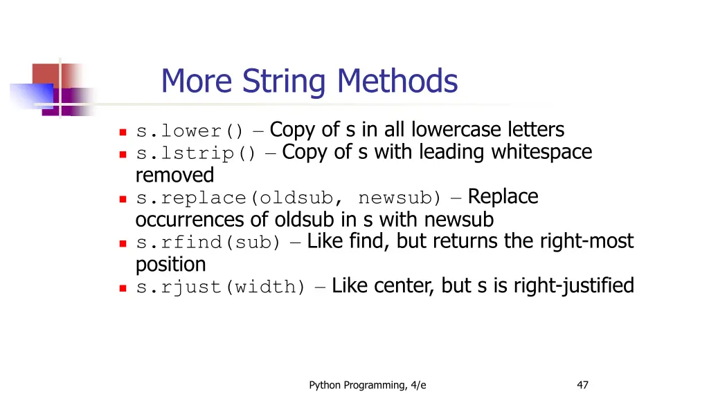 more string methods 2