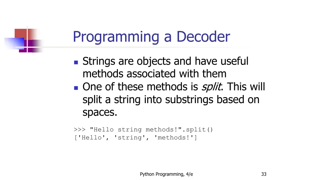 programming a decoder 4