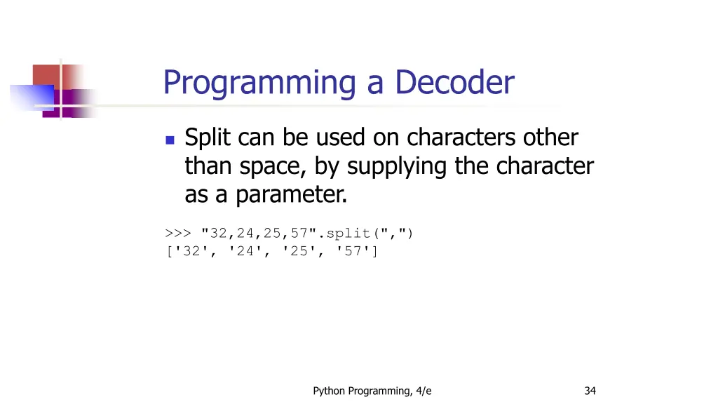 programming a decoder 5