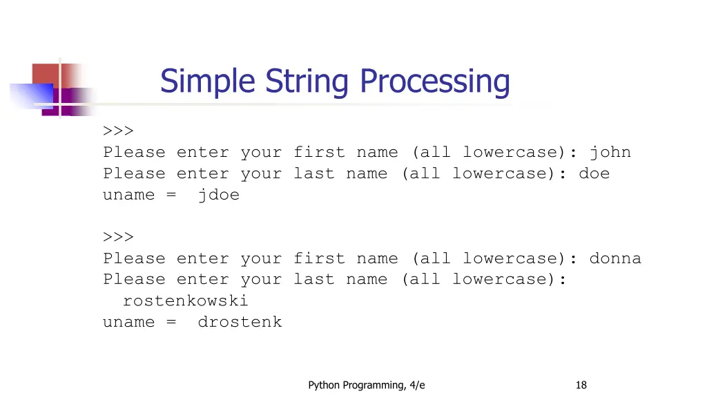 simple string processing 1