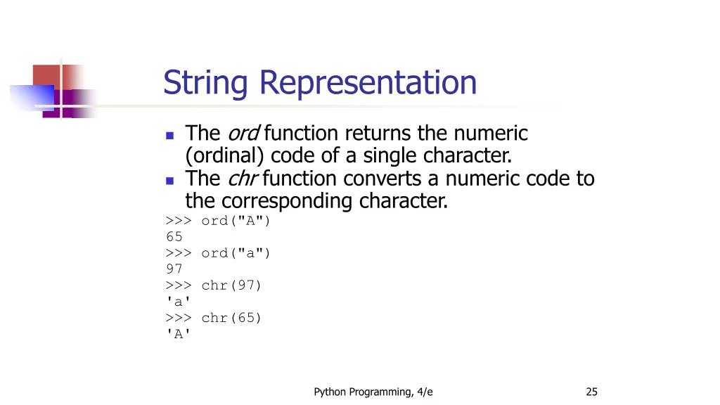 string representation 2