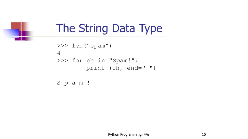 the string data type 11