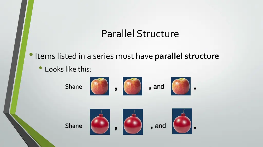 parallel structure