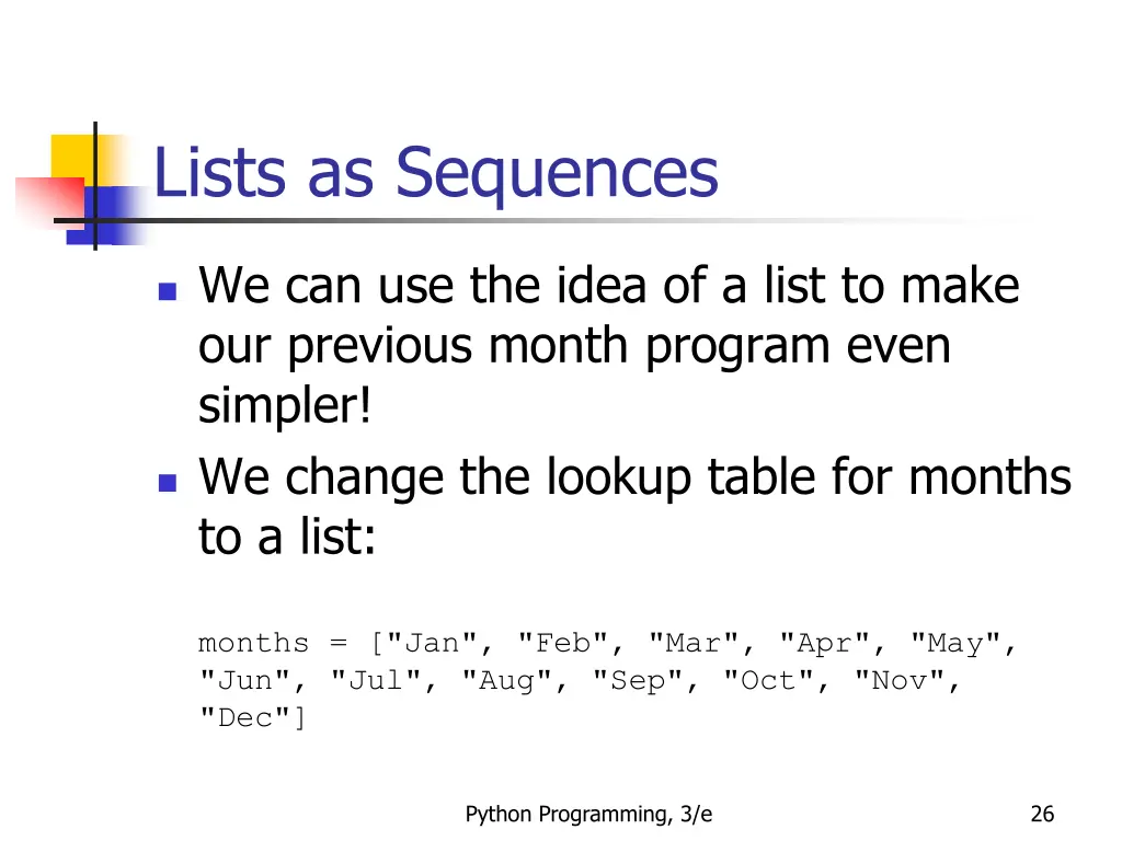 lists as sequences 2