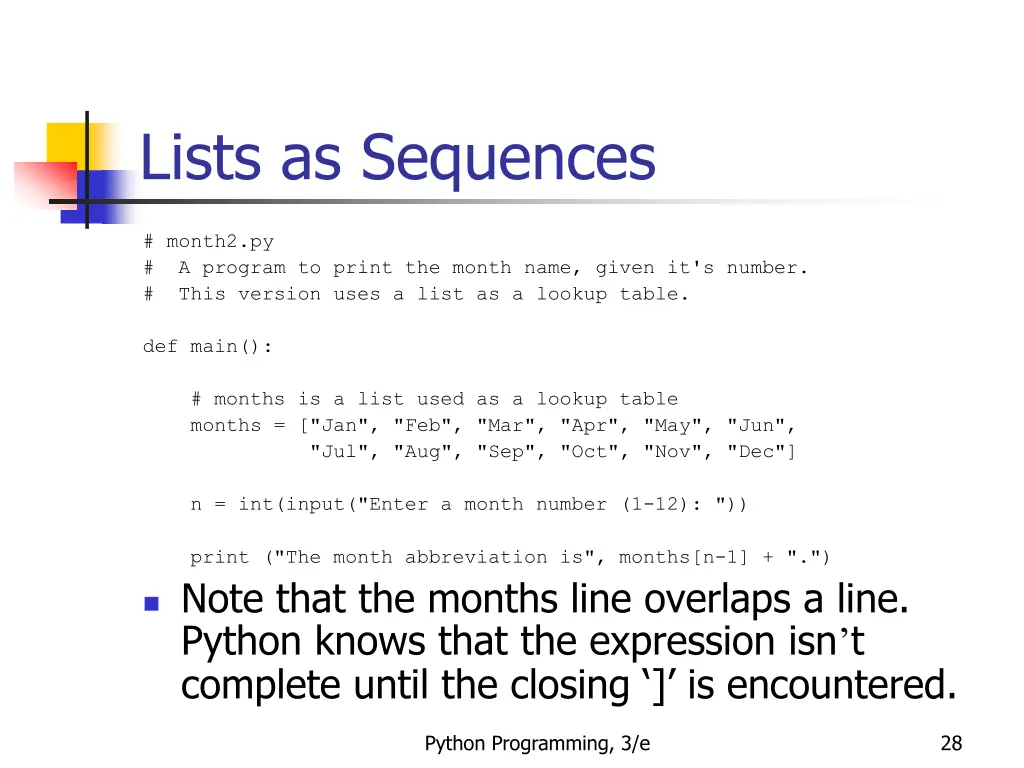 lists as sequences 4