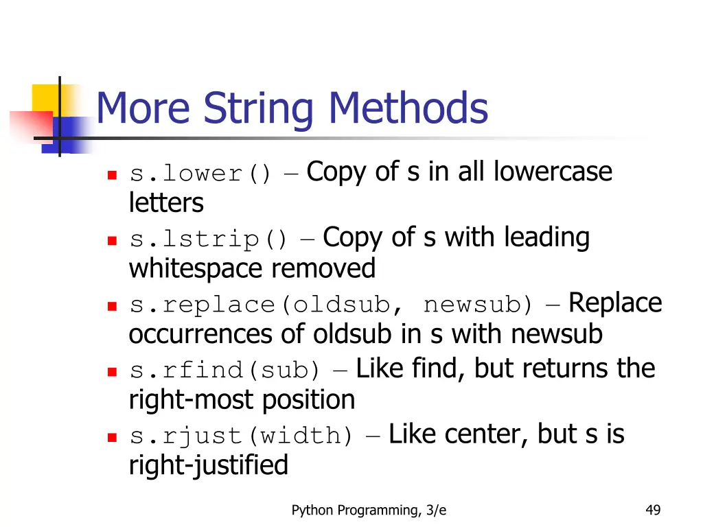 more string methods 2