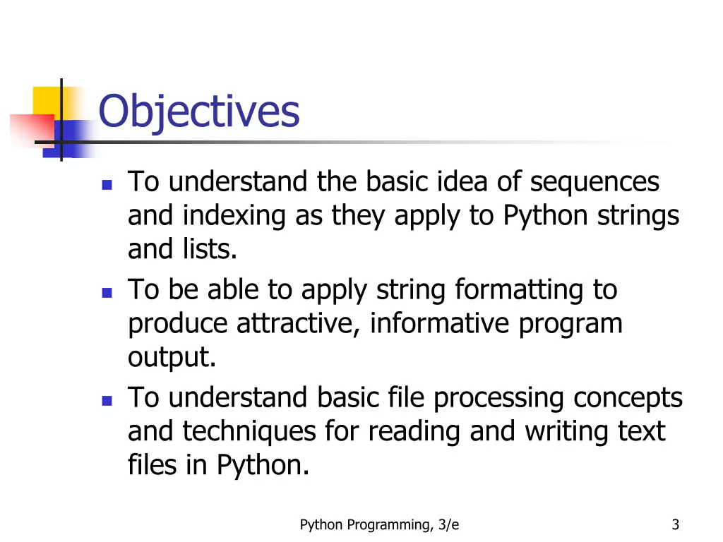 objectives 1