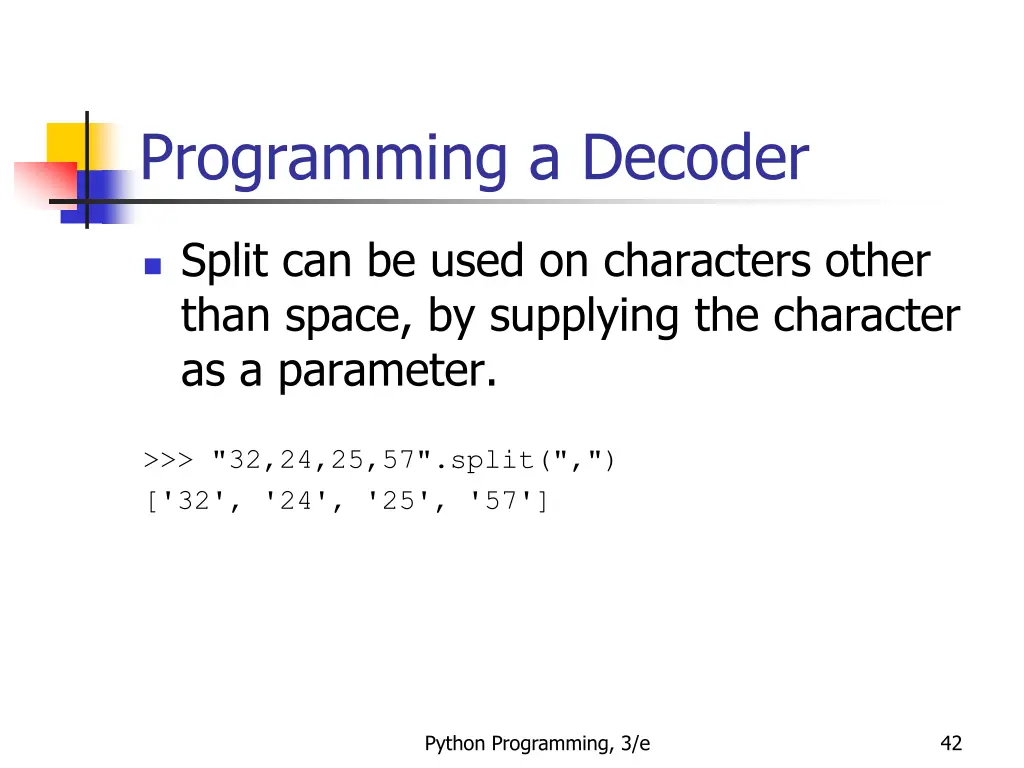 programming a decoder 5