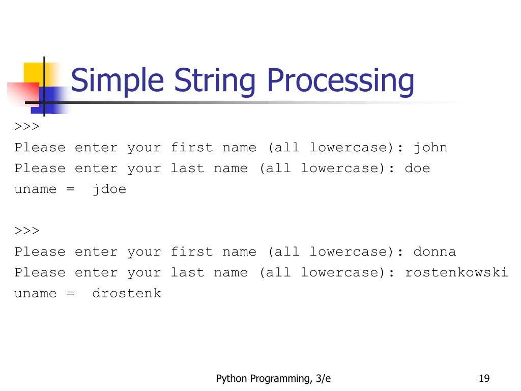 simple string processing 1