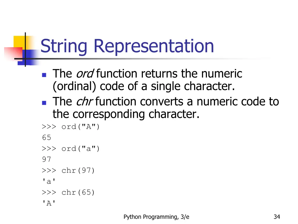 string representation 2