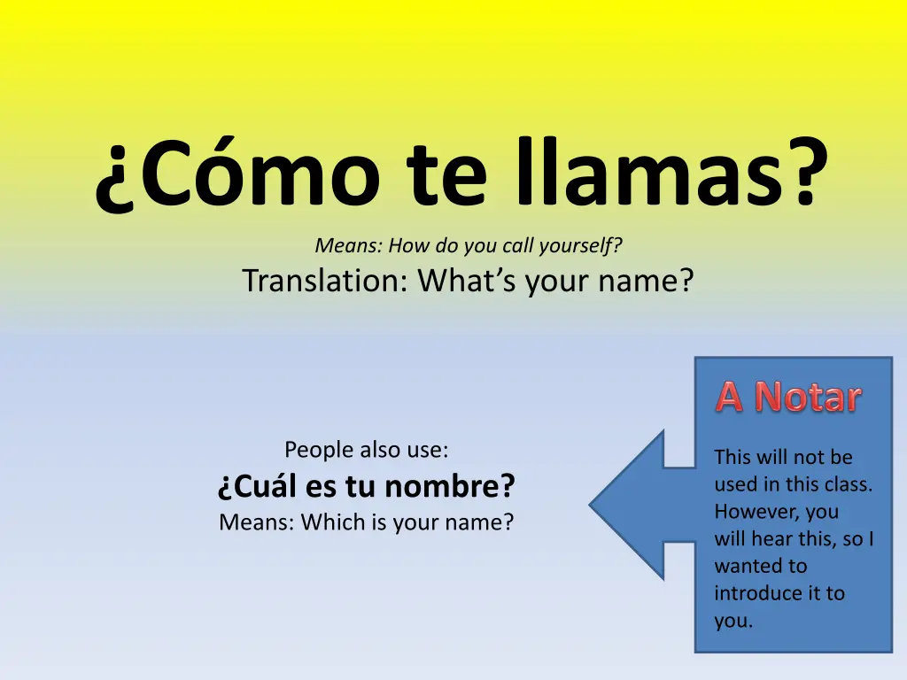 c mo te llamas means how do you call yourself