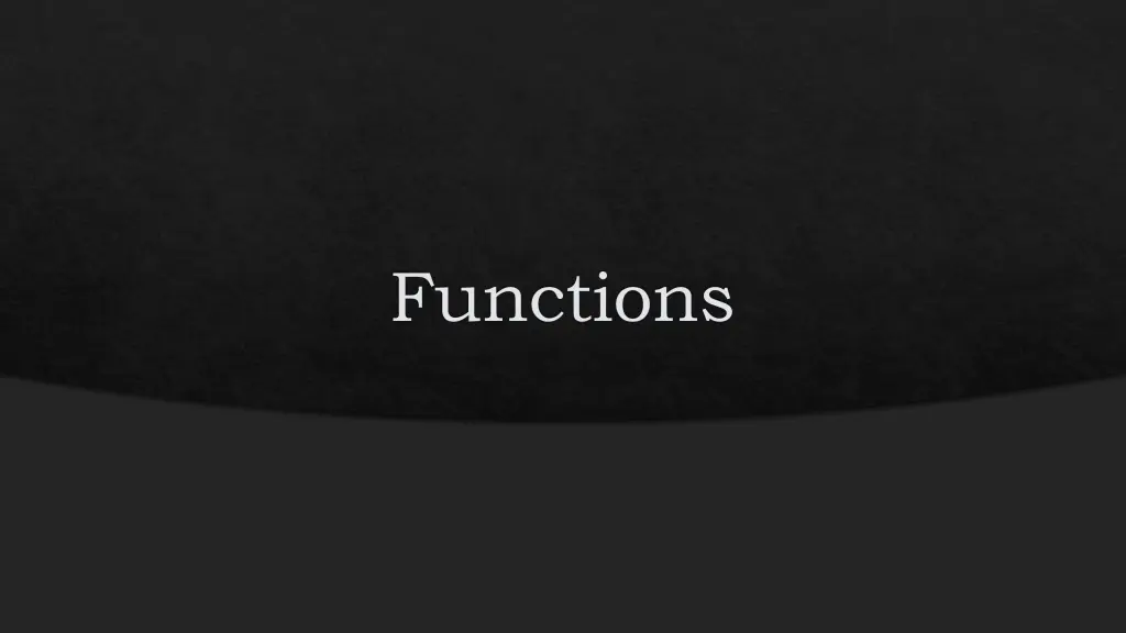 functions