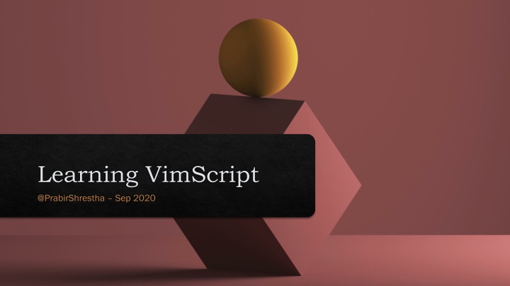 learning vimscript