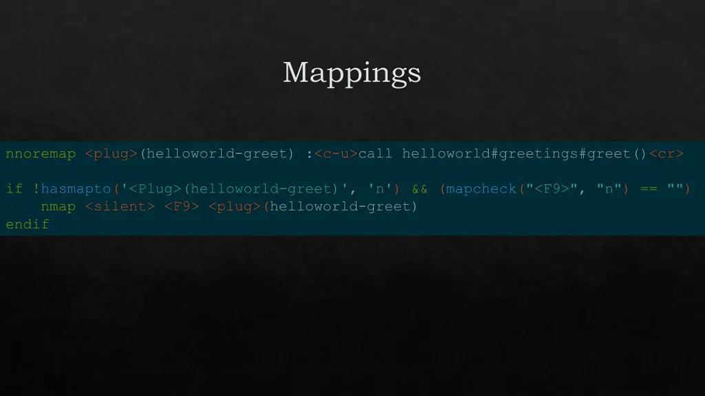 mappings