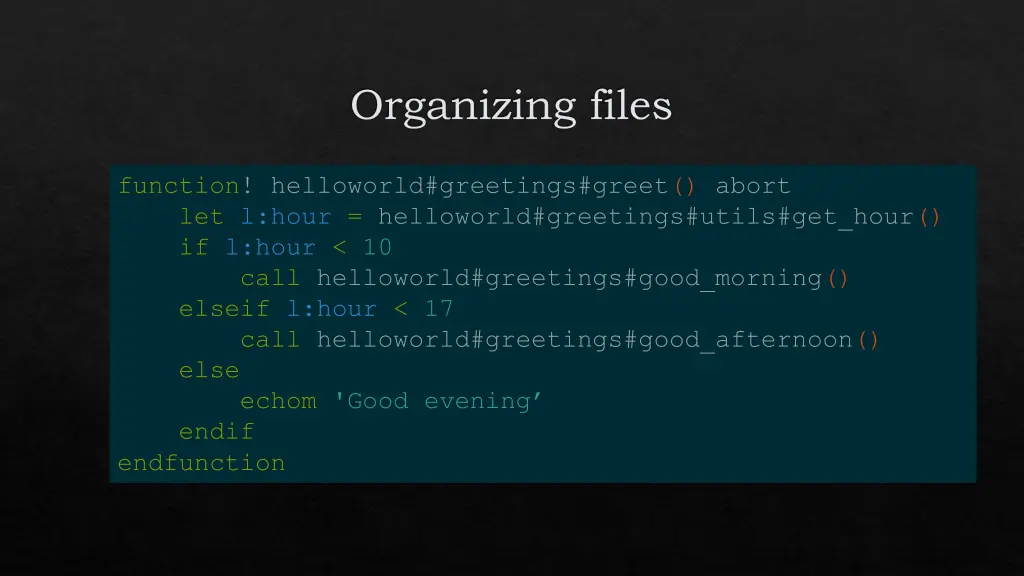 organizing files 1