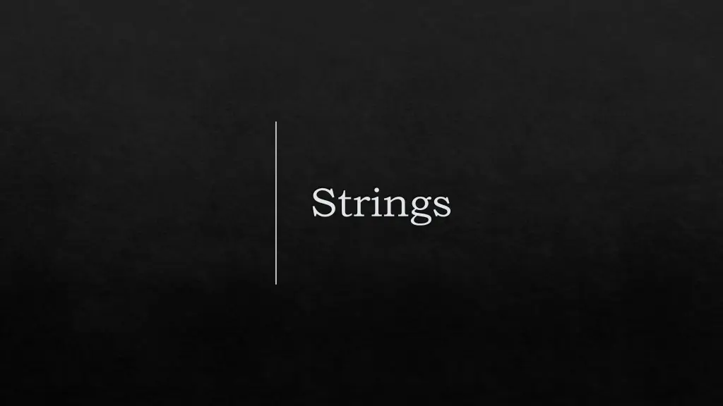 strings