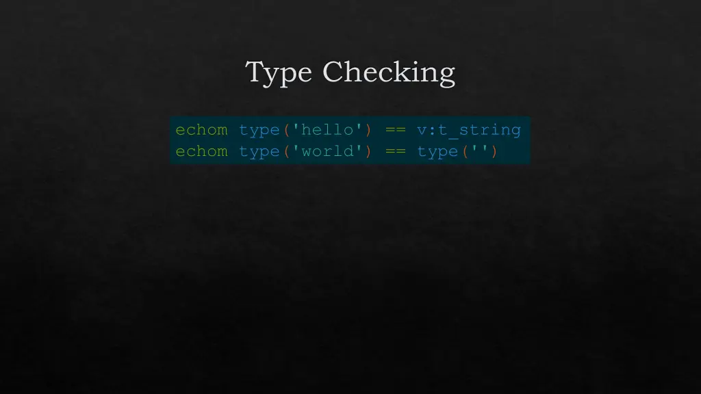 type checking