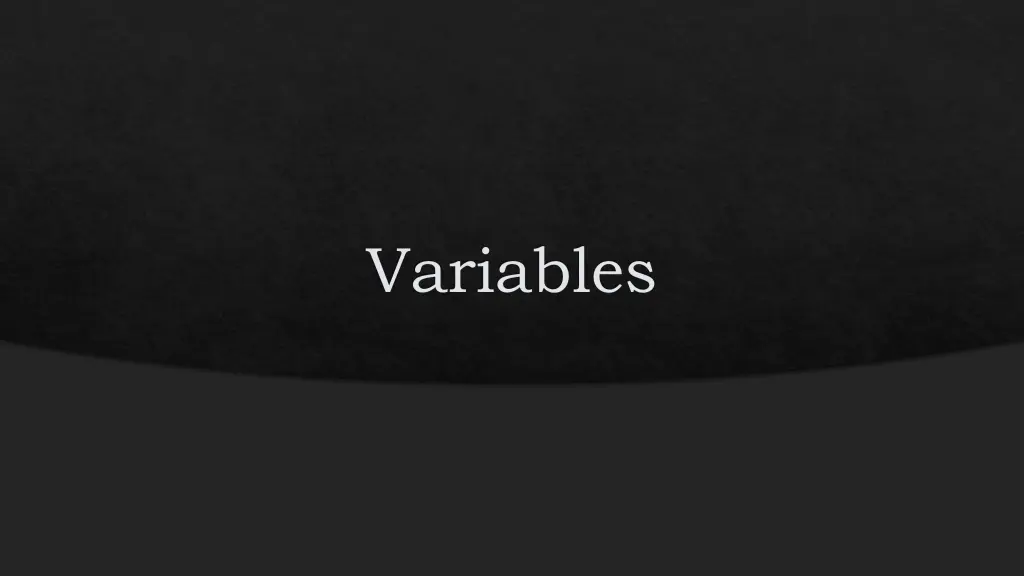 variables