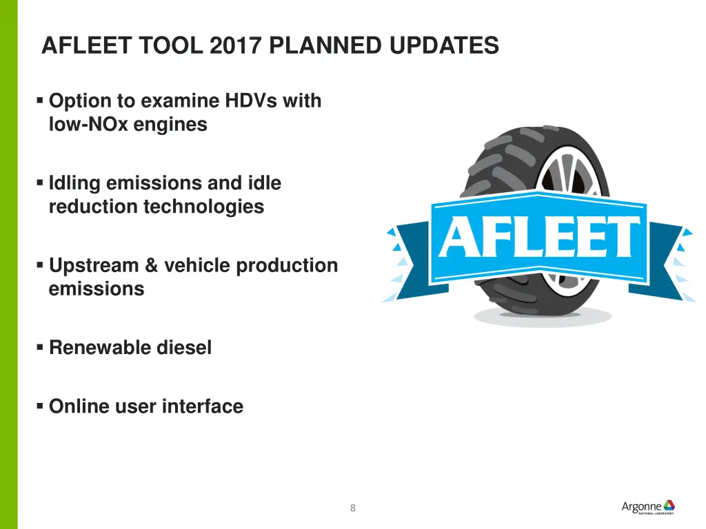 afleet tool 2017 planned updates