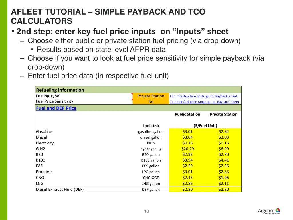 afleet tutorial simple payback 1